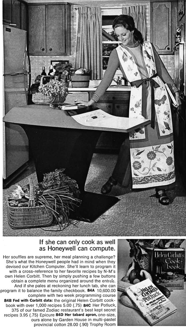 vintage kitchen computer ad
